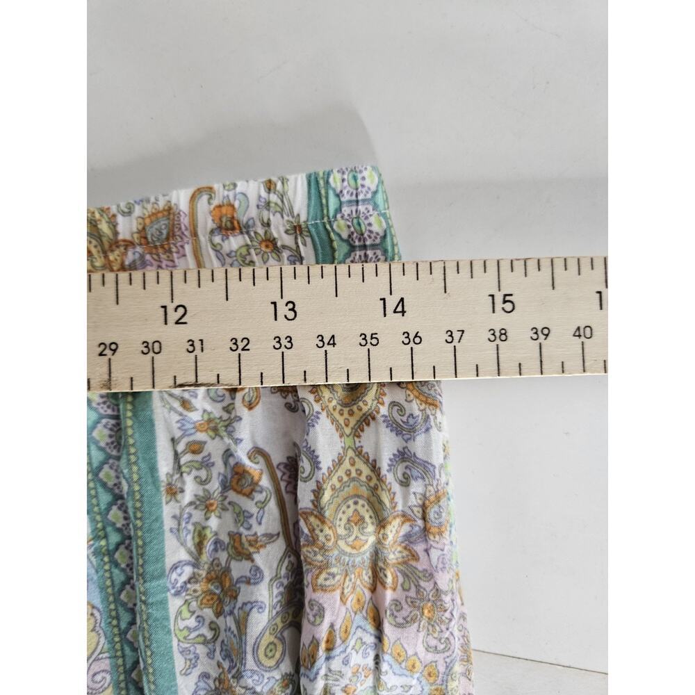 Victoria Secret Lounge Pants Womens Size XS Paisley Print Elastic Waist Wide - Picture 3 of 6